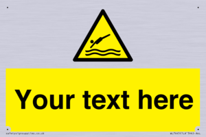 Custom Warning diving area